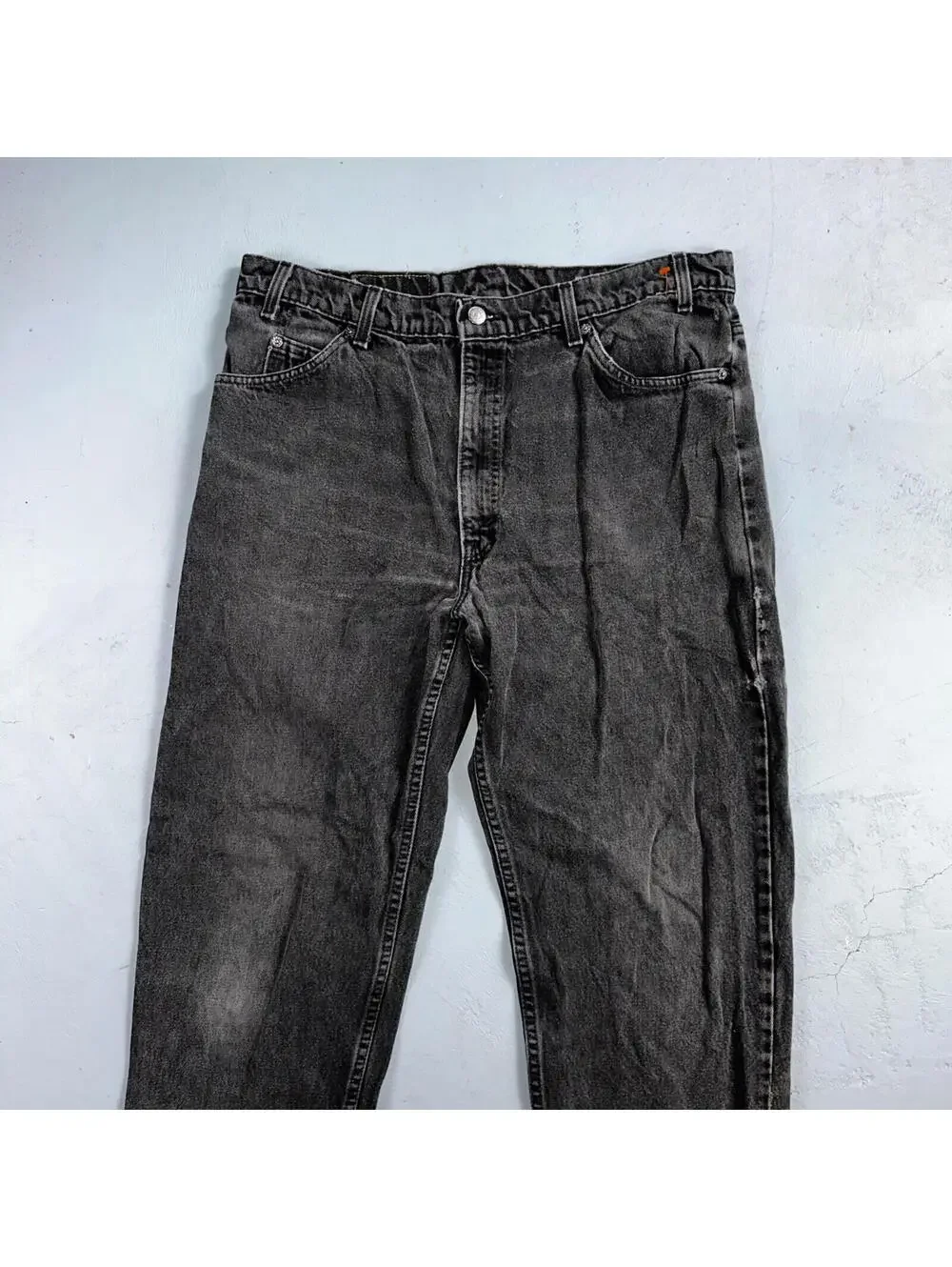 Levis 550 Vintage 90s USA Orange Tab Jeans 38x32 Black Med Wash 501 Act 36x31